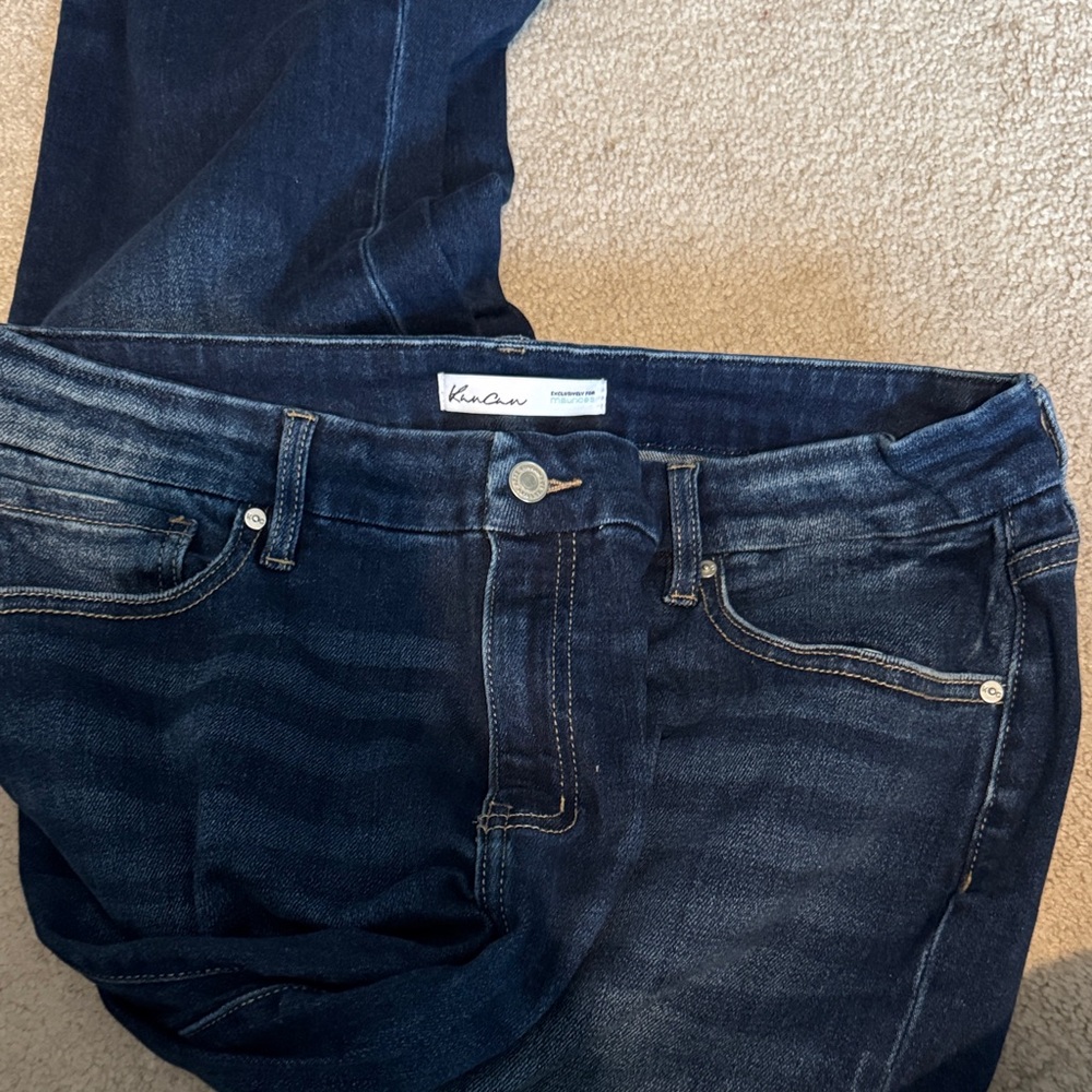 KanCan Men's Deep Indigo Relaxed Jeans